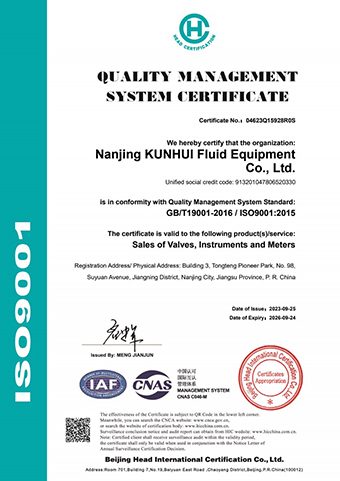 ISO 9001:2015 Certificate